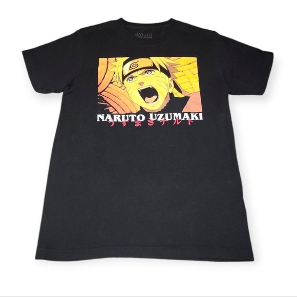 Naruto Shippuden Graphic T-Shirt Mens Small Uzumaki Anime Manga Black S - Picture 6 of 9
